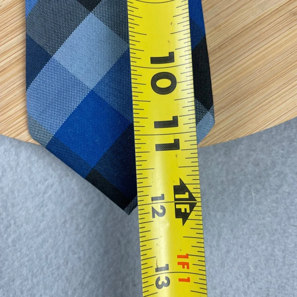Dennis‎ Uniforms Kids Blue Plaid Hastings School Uniform Clip On Tie Made in USA
